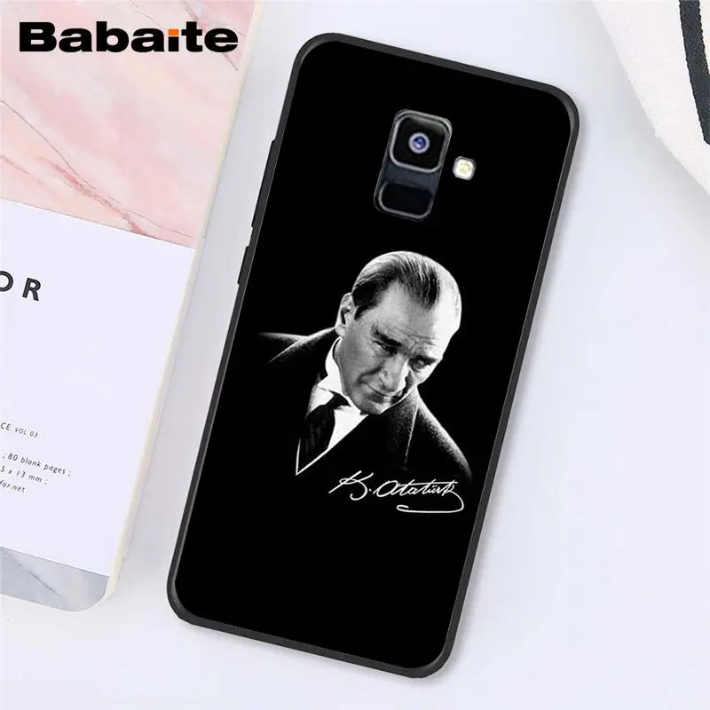 A8 Babaite Turkey Mustafa Kemal Ataturk Phone Case For Samsung Galaxy A7 A50 A70 A8 A3 A6 A6Plus A8Plus A9 - Цвет: A8