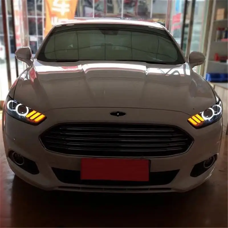 Drl Luces Para Auto Assessoires Led боковой сигнал поворота Автомобильные фары Задние в сборе 13 14