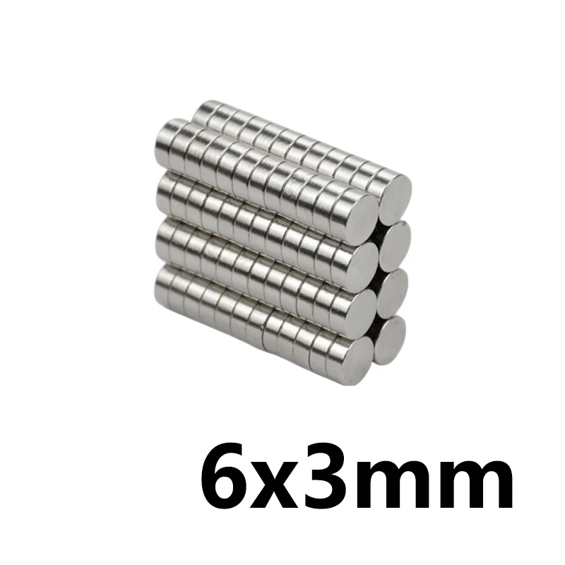 Неодимовый магнит диск 6x3 мм 50/100/200 шт.|Магнитные материалы| |