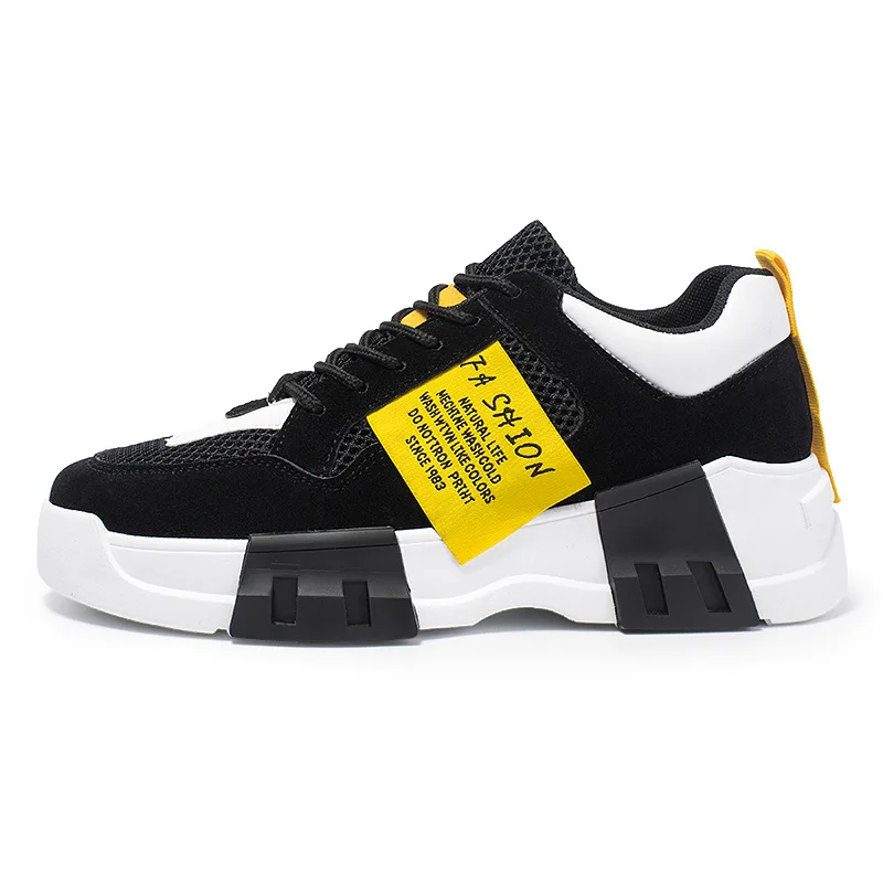 Кроссовки мужские на толстой подошве повседневная обувь модные уличные с