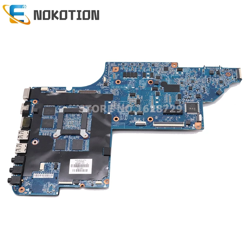 NOKOTION для hp Pavilion DV7 DV7-6000 материнская плата для ноутбука HM65 DDR3 HD6770M GPU 639391-001 665991-001 основная плата полный тест