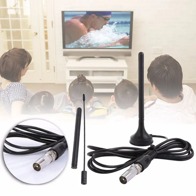 Комнатная ТВ антенна Freeview HD TV 25 дБ 100 миль цифровой усилитель воздуха для DVB T