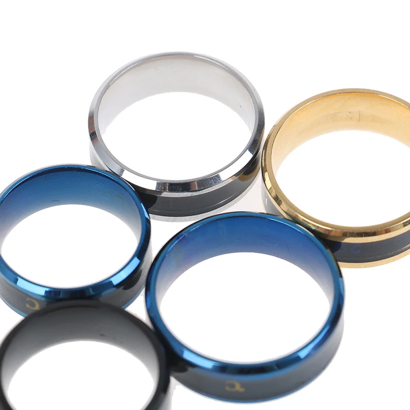 Температурное кольцо из титановой стали настроения чувства эмоции