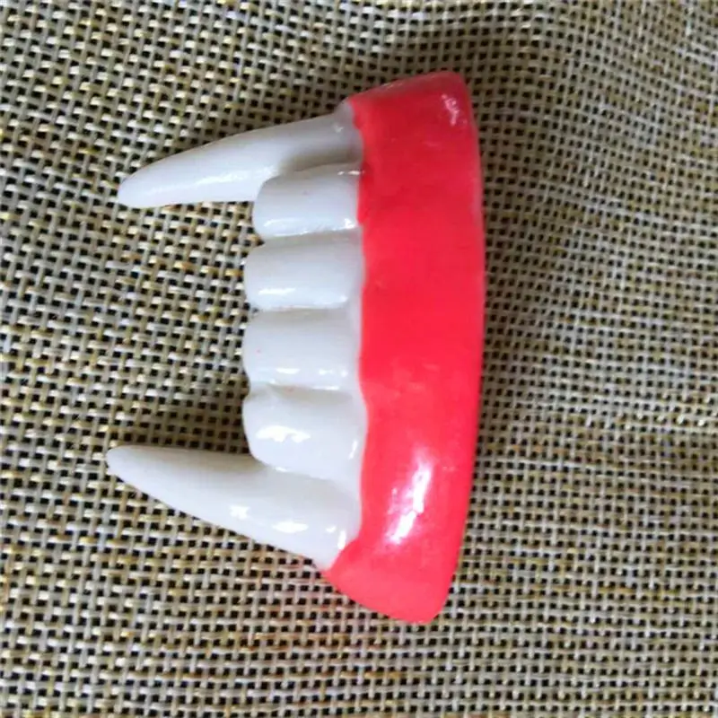 2 шт. Искусственные зубы рукава ужас Хэллоуин искусственная модель зубного