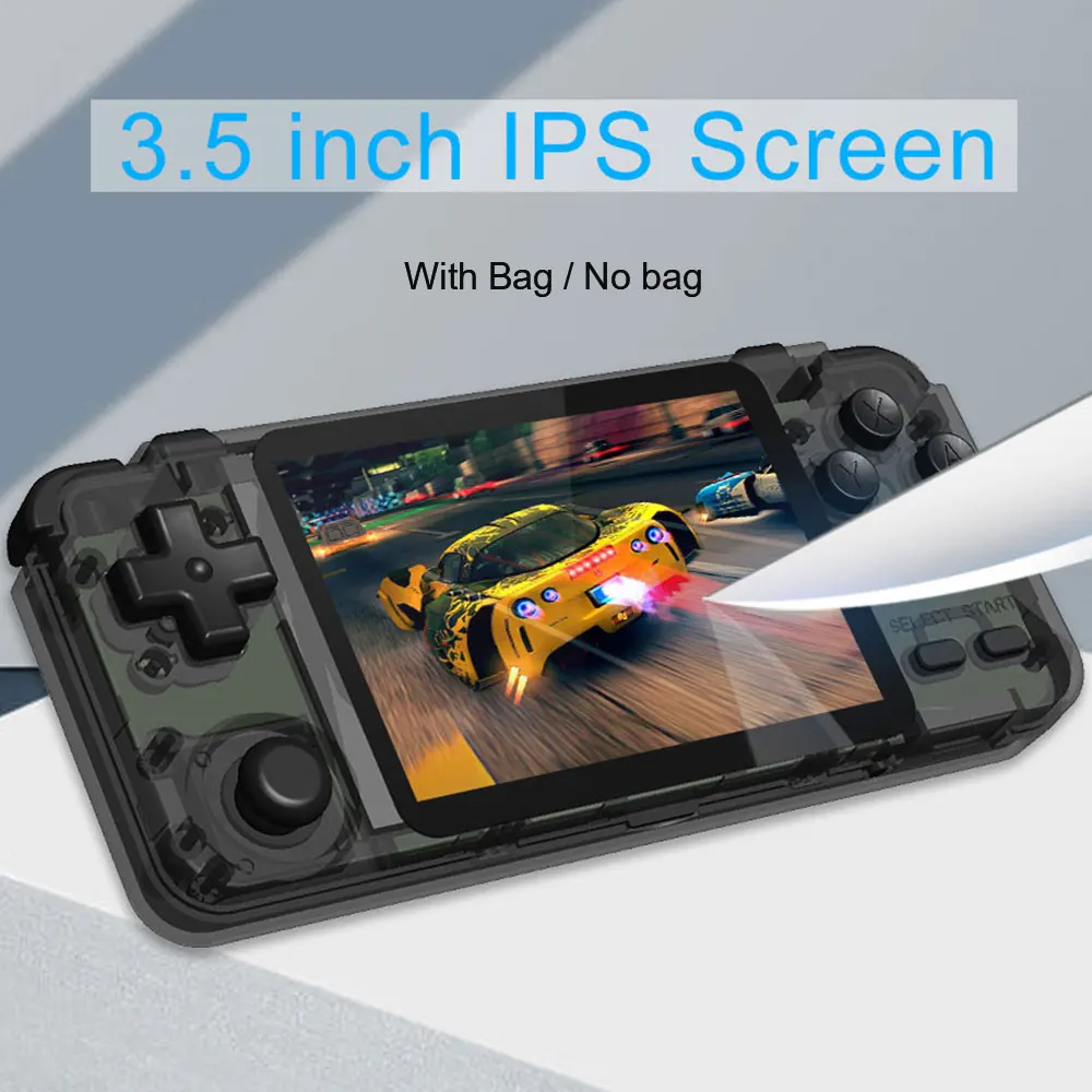 Домашняя игра RK2020 Ретро Консоль портативный 3 5 дюймовый разъем IPS экран