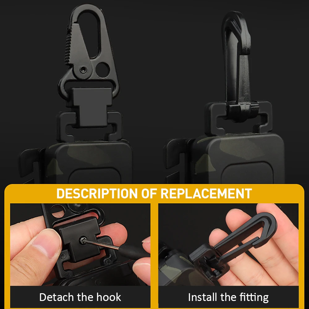 

Multiple Function Key Chain Portable Retractable Key Chain Anti-Lose Anti-Theft Carabiner Key Chain Camping Equipment