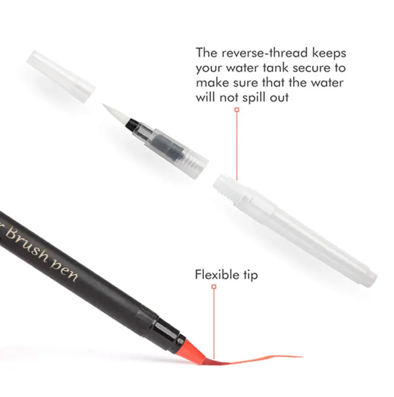 72 цвета чернильный эффект художественный маркер с гибким наконечником для