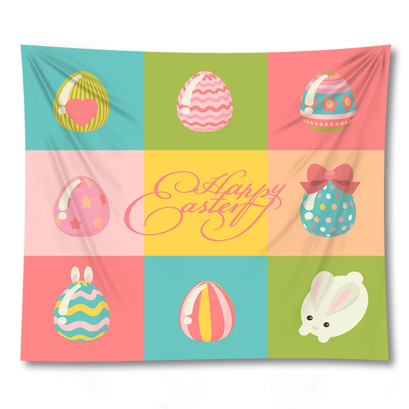

3D Easter Cute Cartoon Wall Hanging Tapestry Living Room Decor Home Decoration