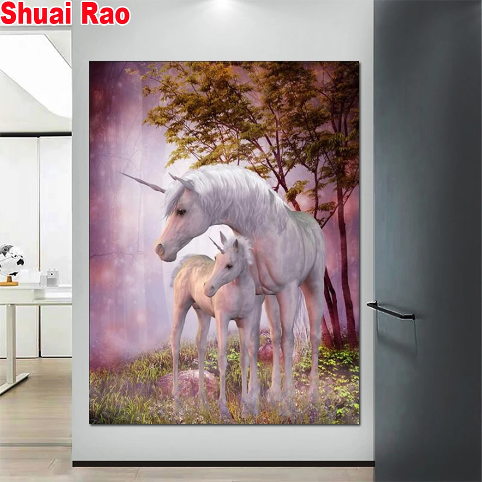 

Unicorn puzzle diamant 5d diamond painting,full,square,round,3d diamond embroidery horse Animals,mosaic diamond diy handwork art