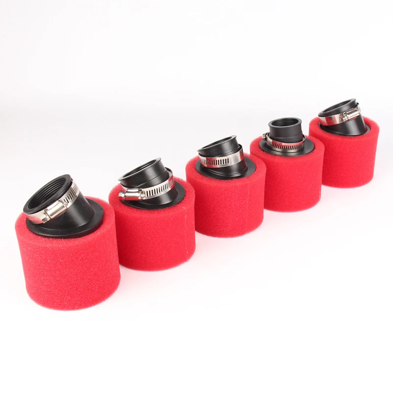 Motorcycle Sponge Air Filter Straight /Bent Neck 32/35/38/42/45/48mm for ATV Dirt Pit Bike Carburetor 70/110/125/150/200/250 cc |
