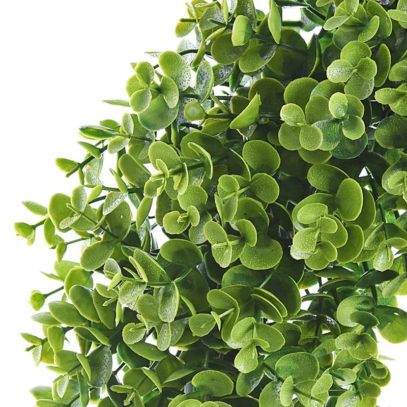 

Artificial Green Leaves Wreath Eucalyptus Milano Grass Wreath- 17 inch Fake Eucalyptus Wreath Outdoor Green Wreath For Front Doo