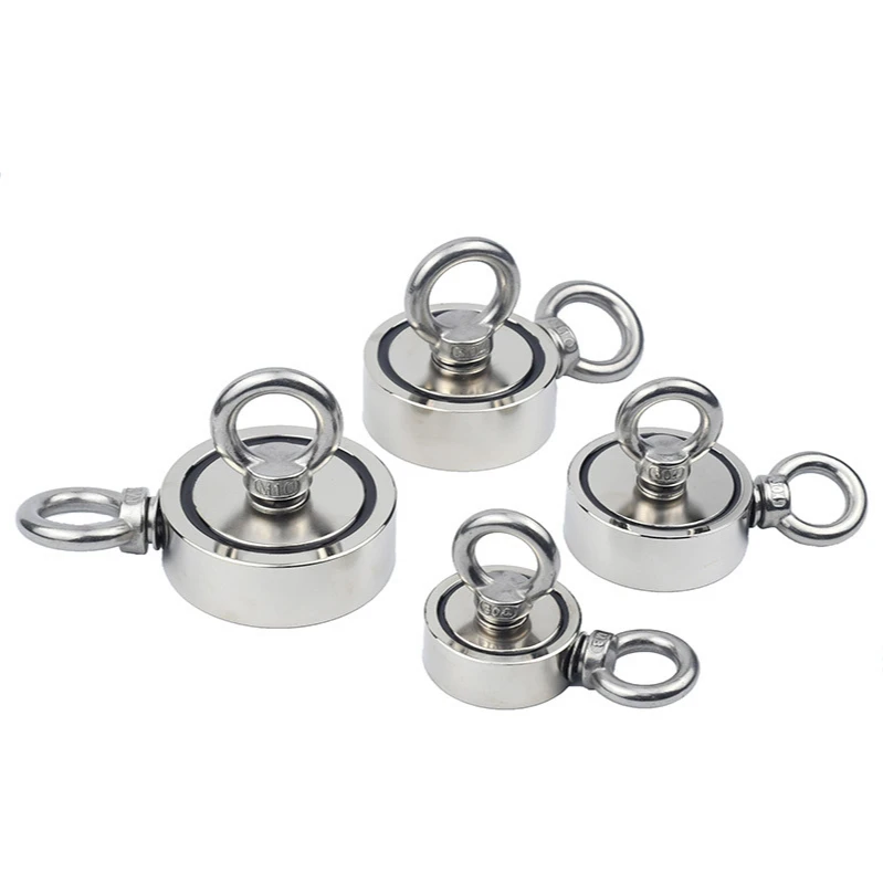 

Super Powerful Magnet Fishing Neodymium Magnet Round Pot Fishing Salvage Magnets Hook Sea Fishing Search Magnet Magnetic Holder