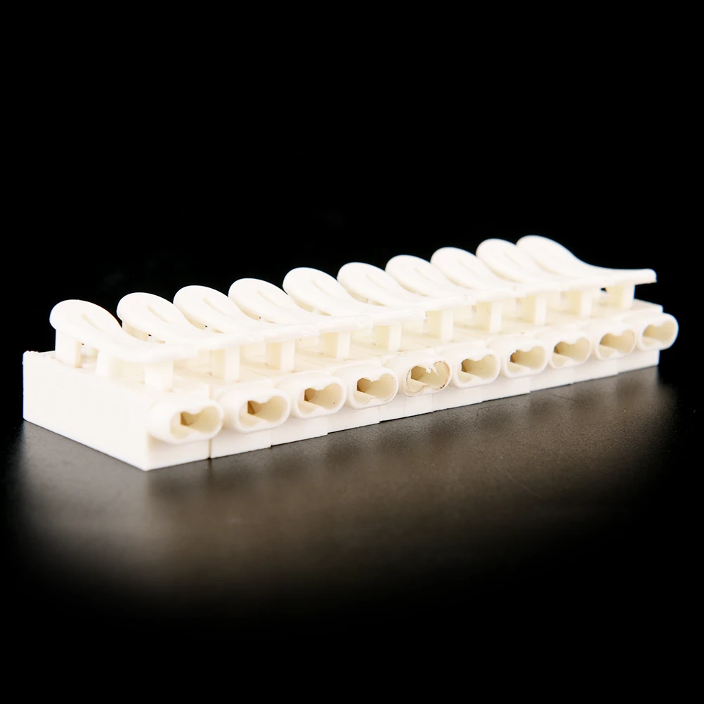 

ZQ-1 Wire Connectors Electrical Cable Clamp Terminal Block Connector LED Strip Light Quick Wire Connecting 10 Pcs