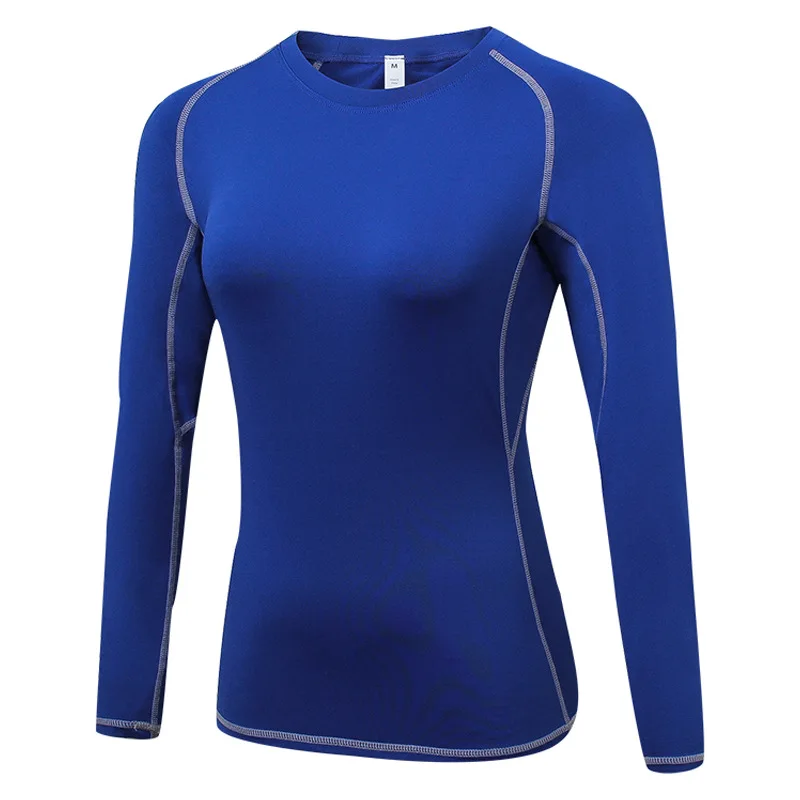 Женская Спортивная футболка Rashguard компрессионная с длинным рукавом спортивная