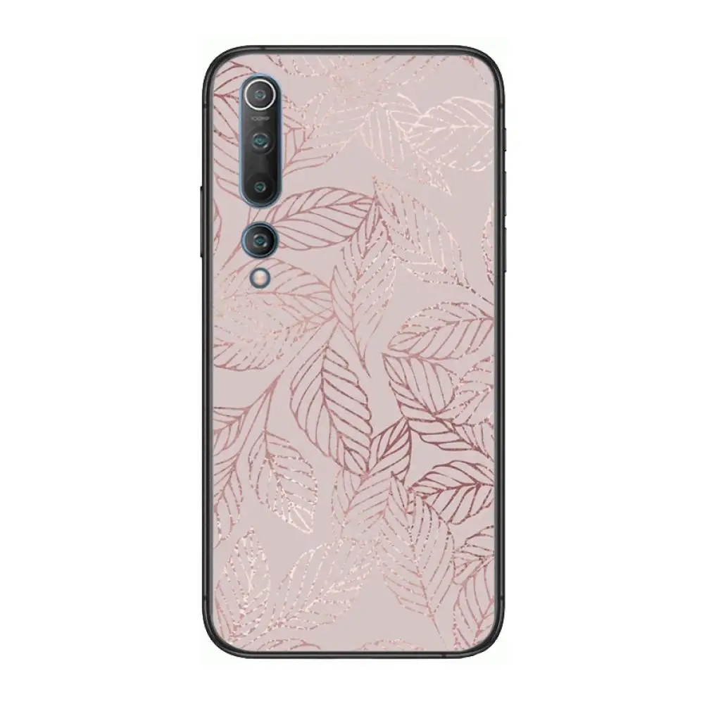 

Luxury art Golden Leaf Pineapple Phone Case For xiaomi mi11 5g 10 liti Ultra 9Pro SE 3 8 Note Anime Black Cover Silicone Back Pr