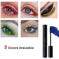 5 color mascara waterproof party stage cosplay use long lasting curling makeup eyelashes beauty cosmetic red orange green blue
