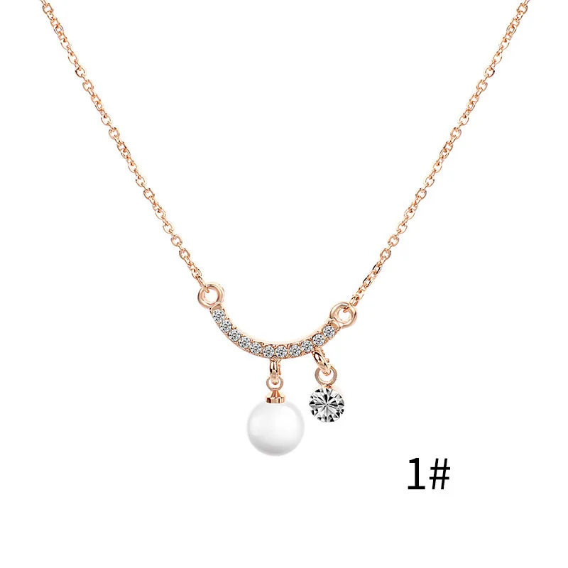 Женское колье с подвеской в форме сердца элегантная цепочка из розового золота