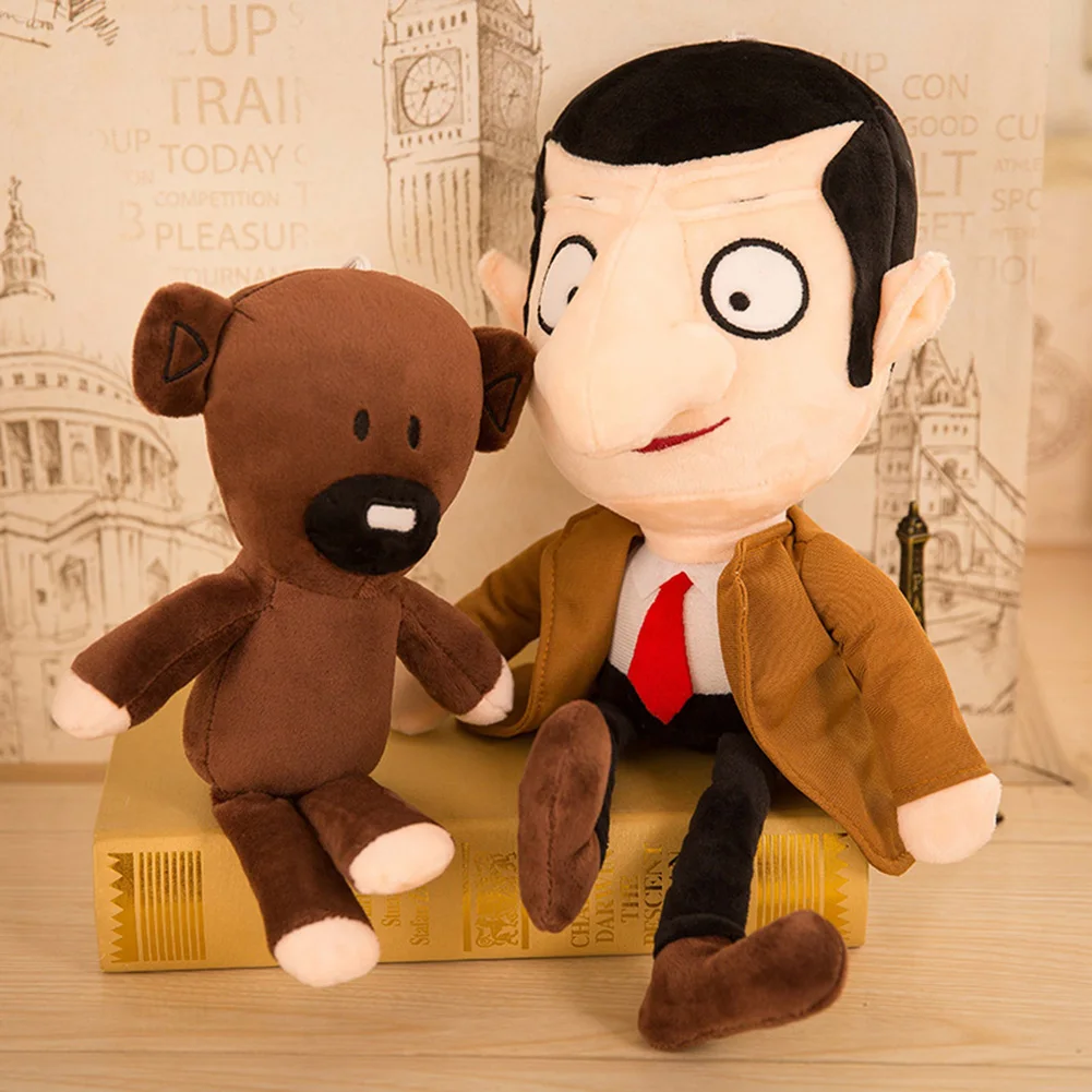 Плюшевые игрушки Mr. Bean и плюшевый милый мультфильм фигурка шапочка игрушка