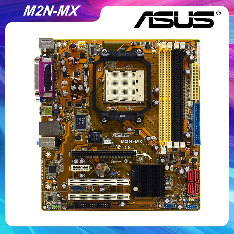 ASUS M2N-MX Socket AM2 NVIDIA NF6100-430 оригинальная материнская плата для ПК DDR2 Athlon 64 X2/Athlon64 FX Cpus