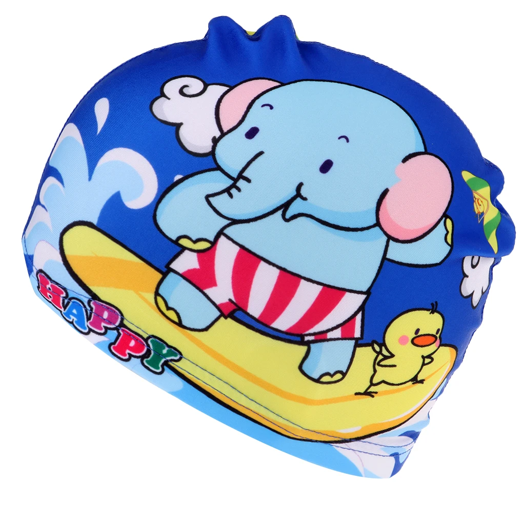 Kids Elastic Swimming Cap Waterproof Swim Pool Hat For Age 4-12 Boy Girls | Спорт и развлечения
