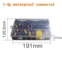 125sets 1p 2p 3p 4pins way amp 1 5 super seal waterproof electrical automotive wire connector plug for car motorcycle