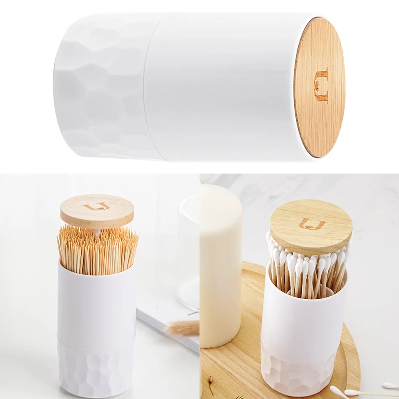 Лидер продаж простые из бамбука и дерева автоматическое нажатие ватным тампоном
