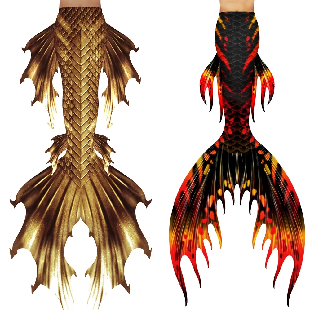 Женский пляжный купальник-бикини с хвостом русалки моноластами на заказ |