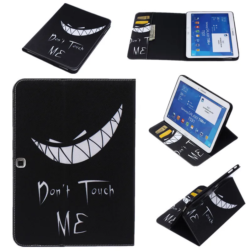 Тонкий чехол книжка из искусственной кожи с рисунком совы бабочки цветов для Samsung