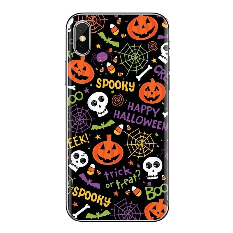 Pumpkin Halloween Bat Witch Boo Cell Phone Case For Sony Xperia Z Z1 Z2 Z3 Z5 compact M2 M4 M5 E3 T3 XA Aqua LG G4 G5 G3 G2 Mini |