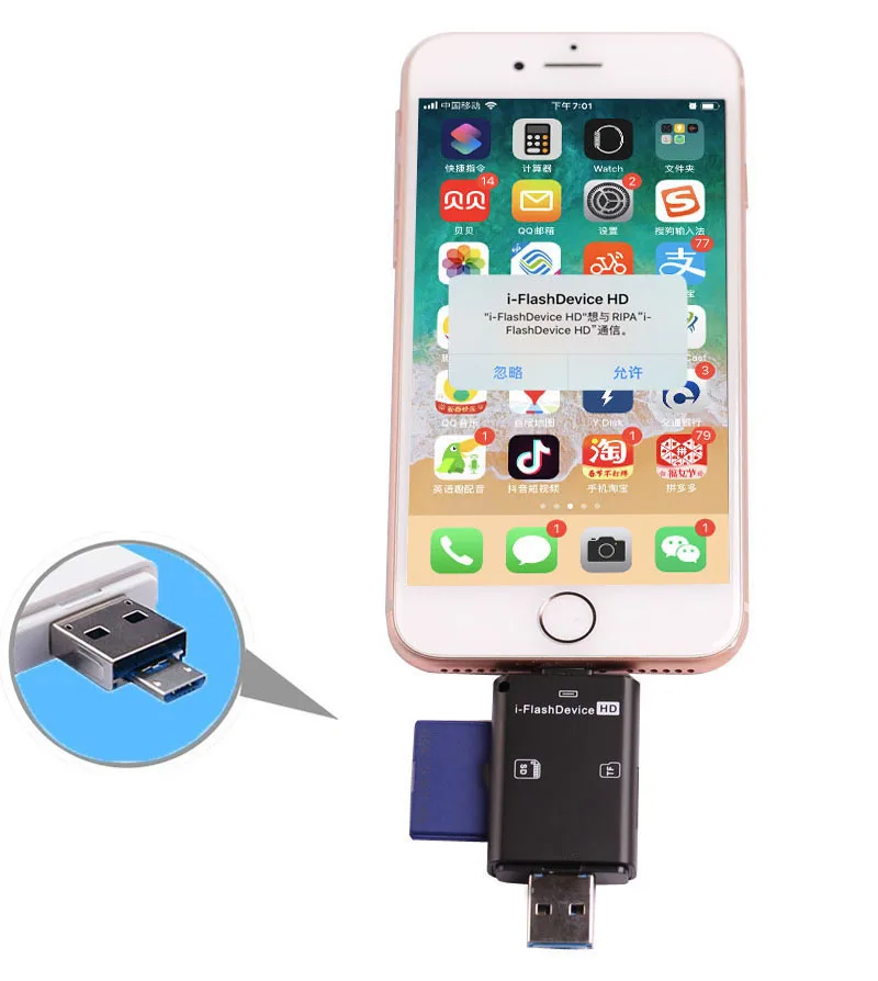 3 в 1 устройство для чтения карт памяти Micro USB SD TF sd|card reader for ipad|microsd card readercard |