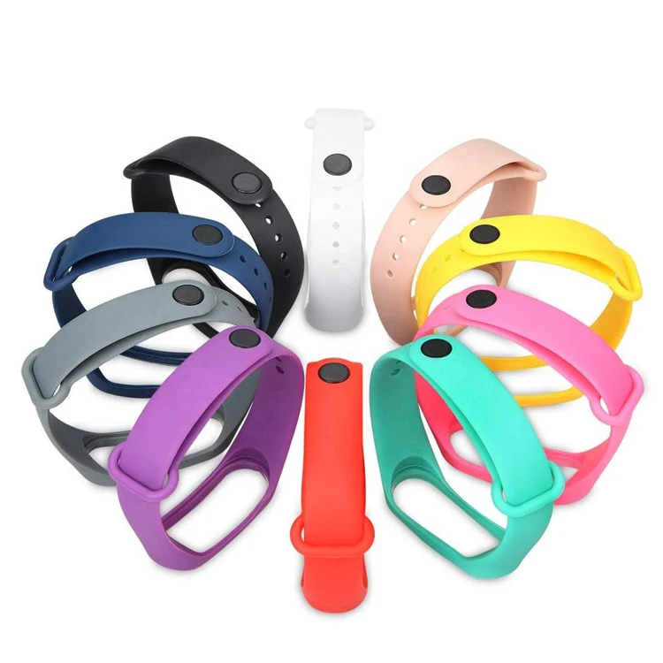 

Wrist Strap For Xiao xiaomi mi band 4 wriststrap Mi Band 3 Strap Bracelet Wristband Straps Replacement Colorful Silicone