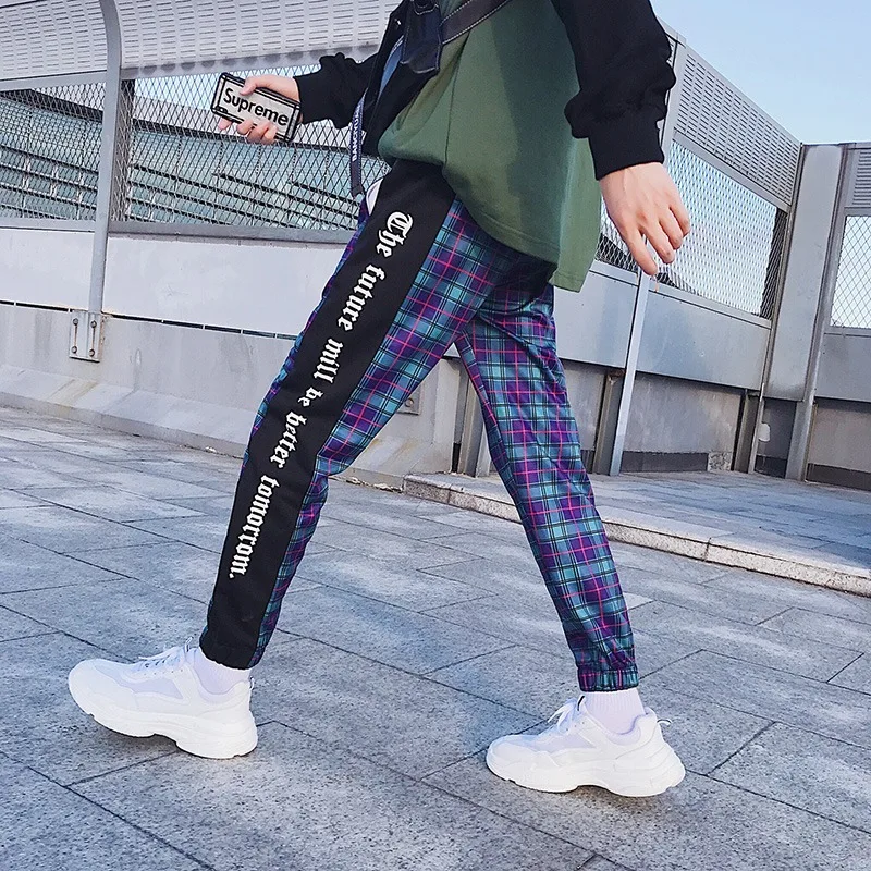 Liketkit Мужские штаны для бега уличная одежда 2020 мужские лоскутные хлопковые синие
