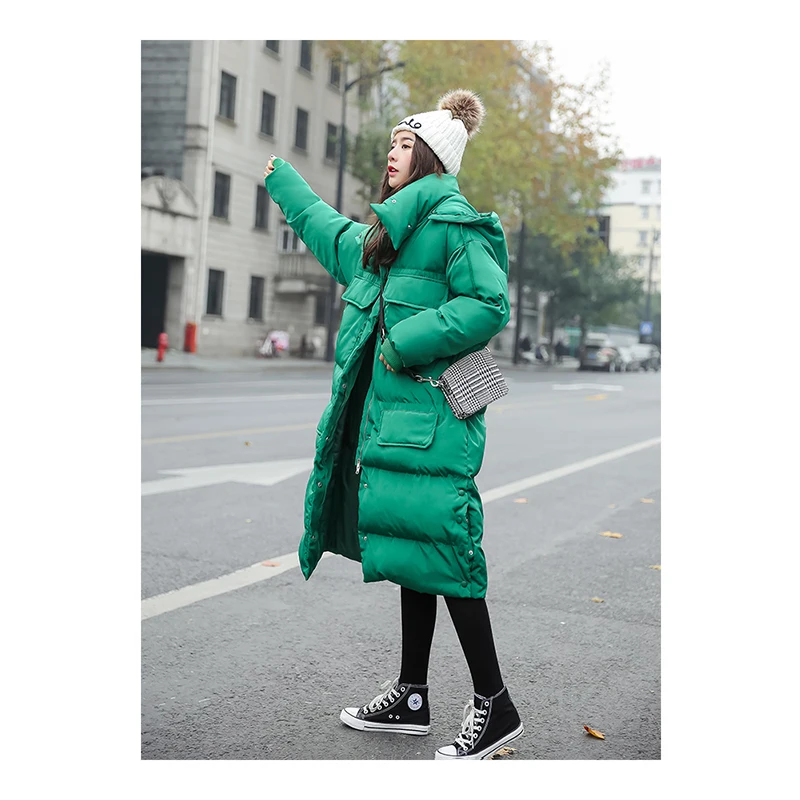 2019 зимнее пальто Для женщин парка куртки с капюшоном и парки в стиле милитари из