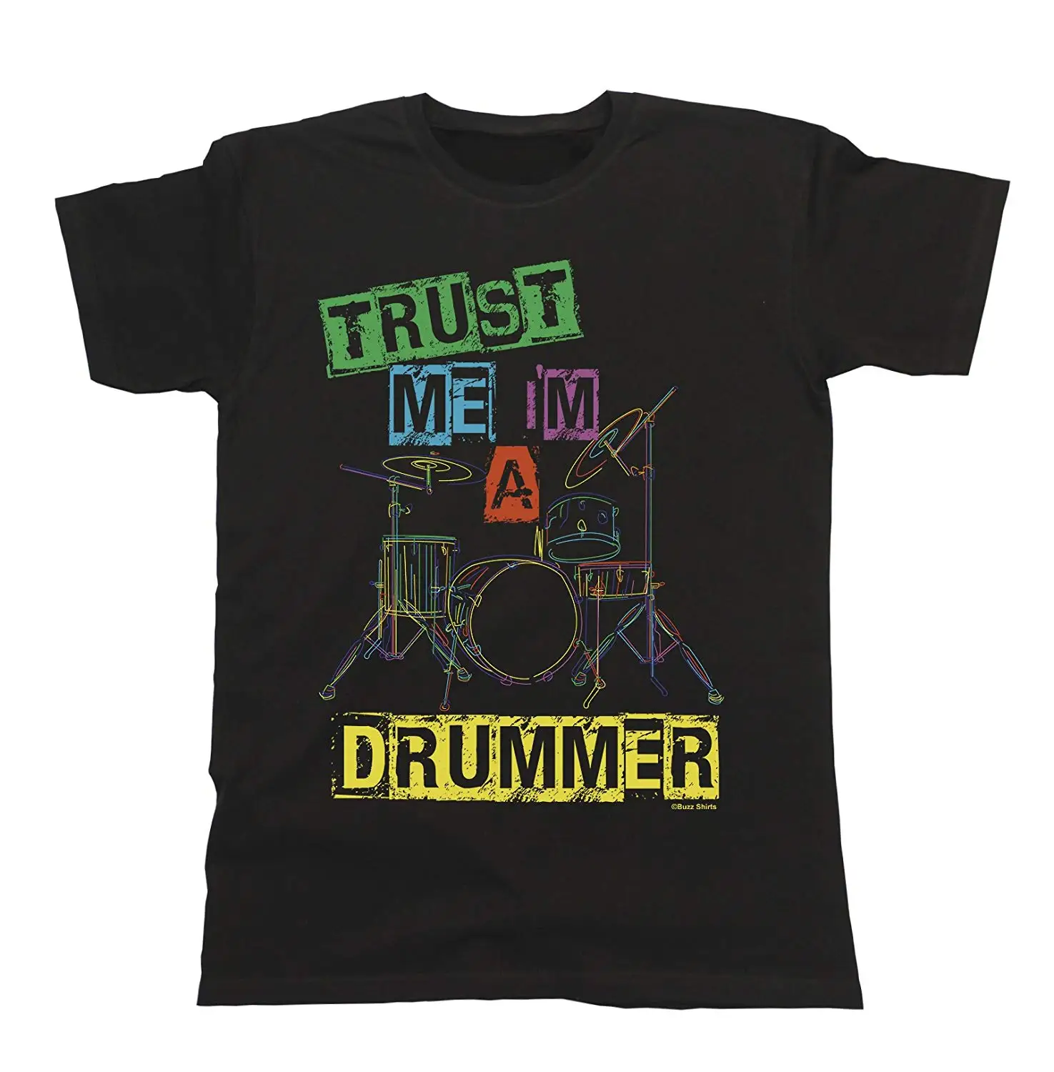 Рубашки футболка с надписью Trust Me I'M A Drummer Детская унисекс для мальчиков и