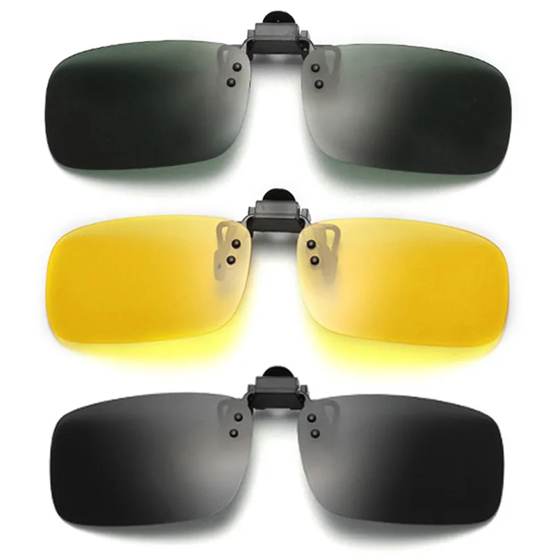 Новинка солнцезащитные очки с клипсой ночного видения Поляризованные линзы