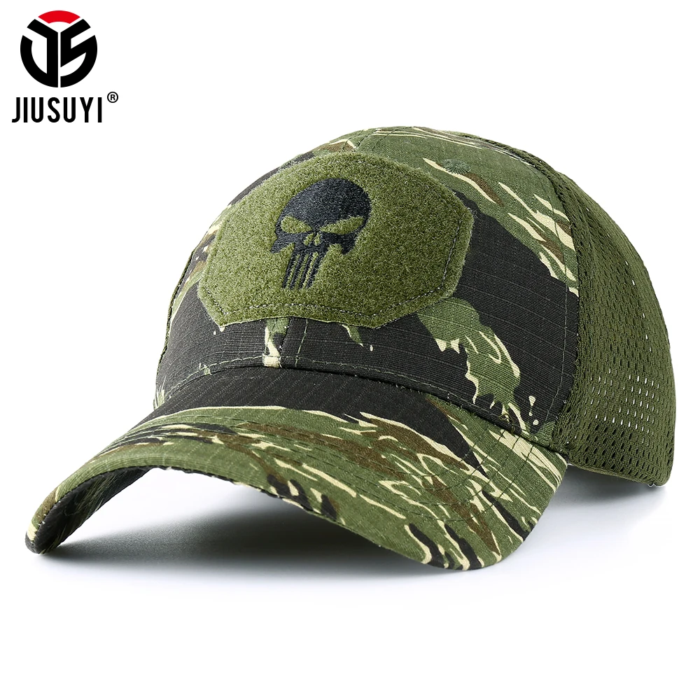 

Summer Baseball Cap Multicam Sun Protection Women Golf Sports Hip Hop Airsoft Tactical Men Dad Skull Camouflage Adjustable Hats
