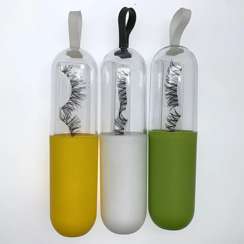 Оптовая продажа капсульные ресницы бутылка для таблеток набор ресниц