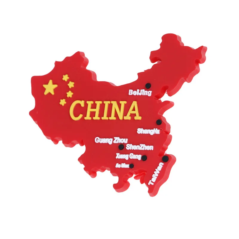 Китайский флаг карта холодильник магнитная наклейка стиль магнит на сувенир