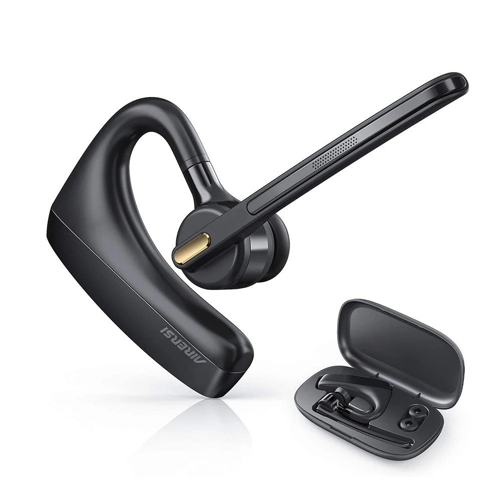 Fone de Ouvido Microfone sem Fio com Interruptor Mudo para Todos os Telefones Mais Novo Bluetooth V5.0 Dupla Redução Ruído Inteligentes 2021 K15