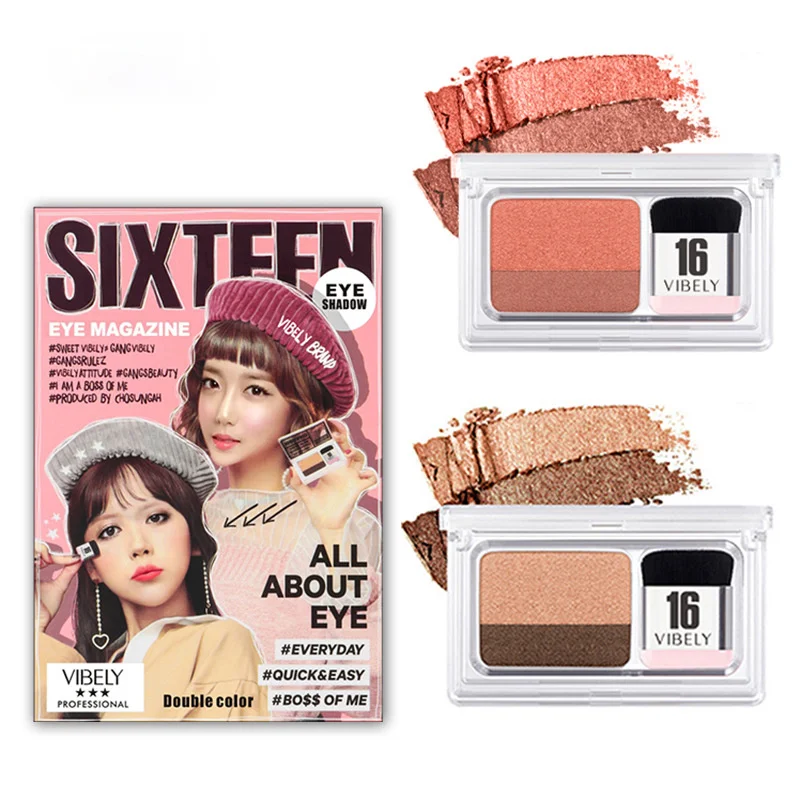 Профессиональная Косметика для глаз водостойкий пигмент двухцветные мерцающие