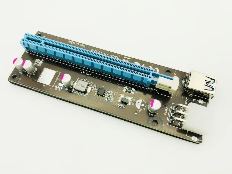 USB 3 0 PCI E Express 1x к 16x удлинитель VER9.02 Riser адаптер карты SATA 15pin штекер 6pin кабель питания
