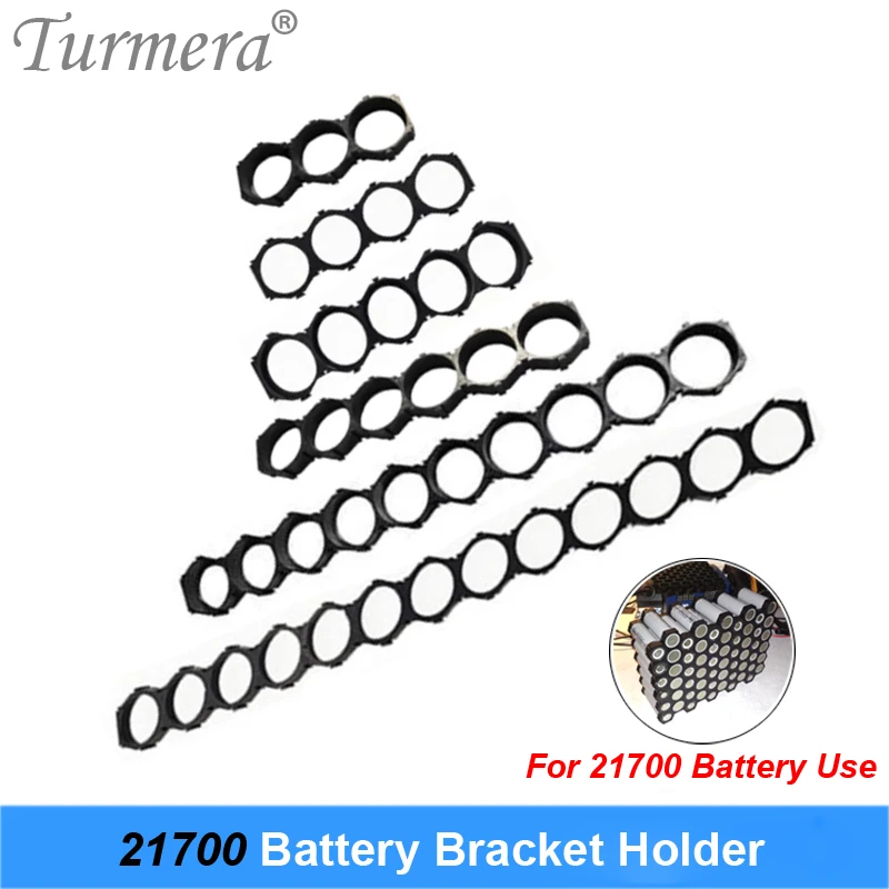 

Turmera 10Piece 21700 Lithium Battery Bracket Holder 21700 Spacer Assembly Group Module DIY Battery Box Case Pack Splice Bracket