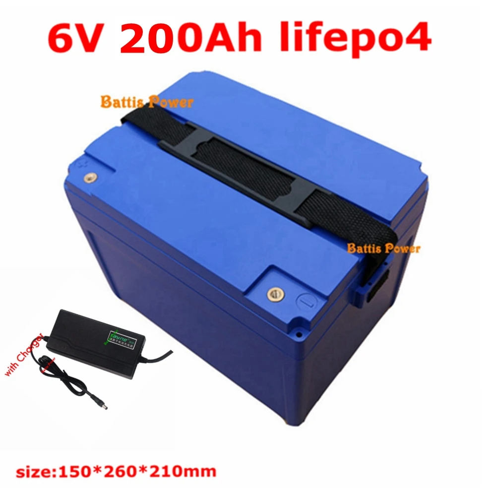 Аккумулятор Lifepo4 6v 200Ah 3 2 v BMS 2s для diy 12v 48v 36v солнечной энергии RV PowerRider скейтборд