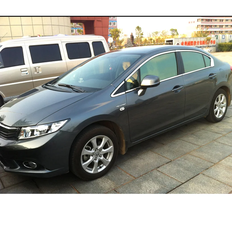 Оконные Планки из нержавеющей стали для honda civic 2011 2012 2013 2014 2015 седан 9 го
