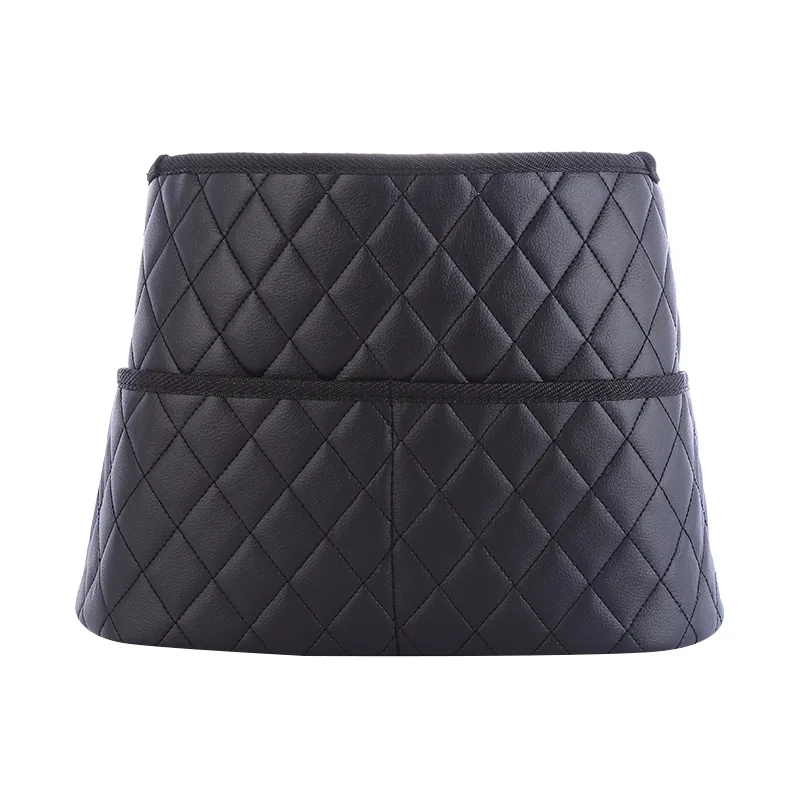 

Car Large Capacity Storage Pocket Seat Crevice Net Handbag Holder Luxury Leather Seat Back Organizer Mesh Bag Automotive Goods