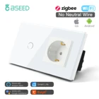 Умный выключатель света BSEED Zigbee, сенсорный выключатель для розетки стандартных типов освещения, работает с Alexa Smart Life