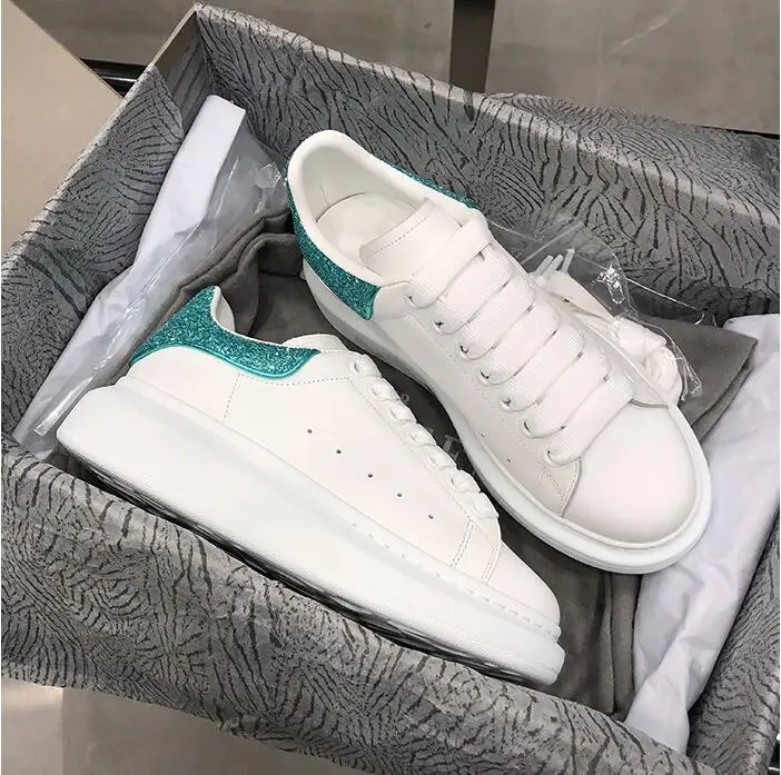 Новая женская кожаная повседневная обувь Розовые дизайнерские одежда для