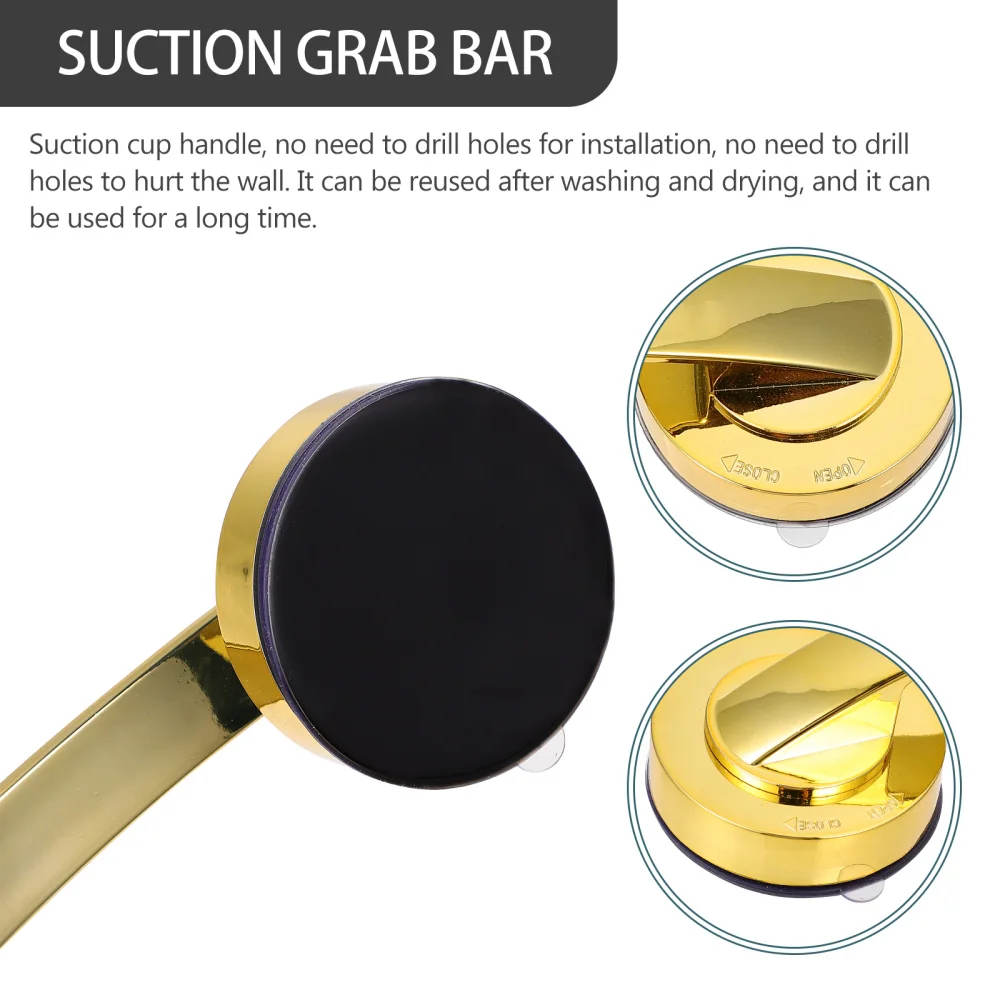

1Pc Suction Grab Bar Safety Hand Support Non Skid Bath Handle Senior Assist