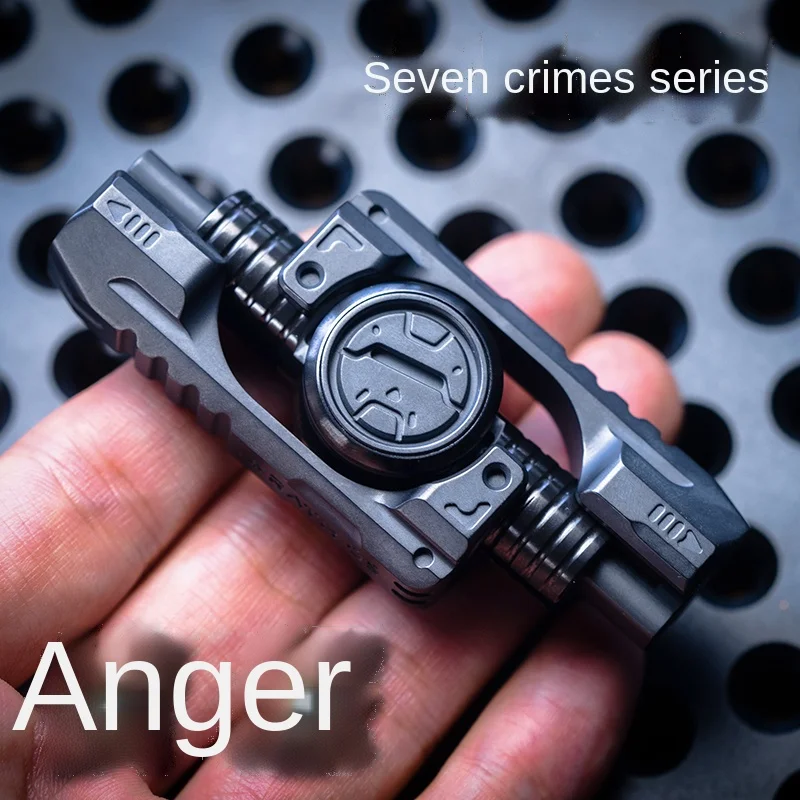 Enlarge Angry Spring Egg-Pushing Fingertip Gyro Mackey Seven Crimes Series Adult Pressure Relief Toy EDC