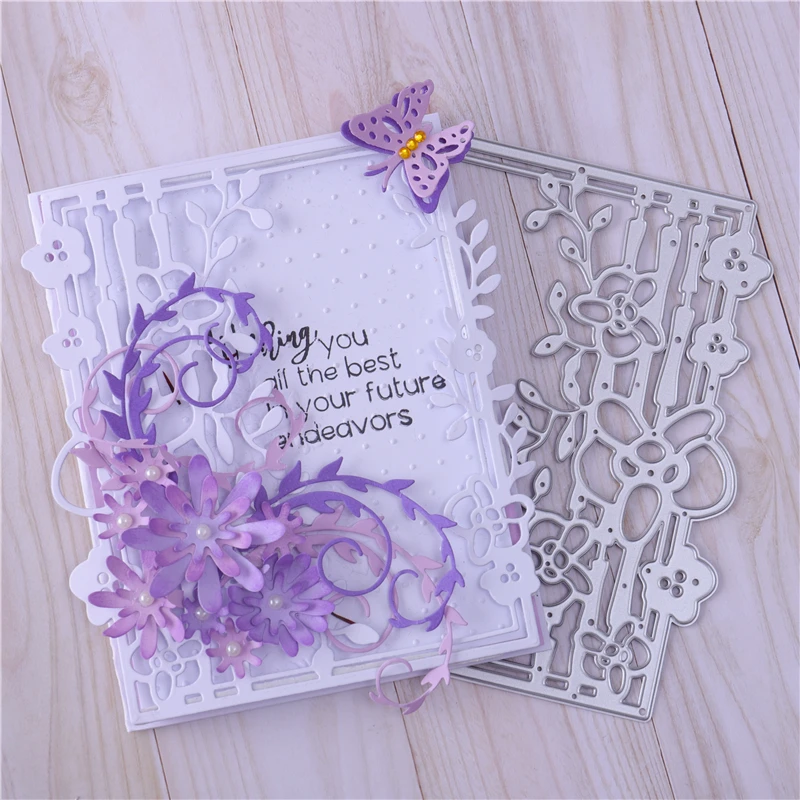 Eastshape штампы Цветочная рамка металлические для резки скрапбукинг новинка 2020